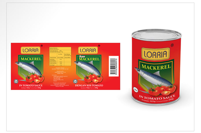 Midas Mart Lorria Mackerel Packaging